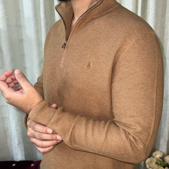 Knit Plain Sweater Polo - Picture 1 of 3